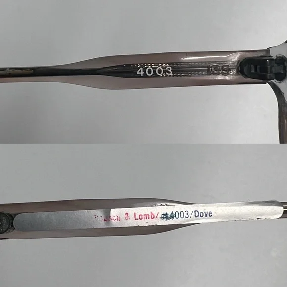 Vintage B&L BAUSCH & LOMB USA 54-16 Gray Oversized Women’s Eyeglasses 1970’s